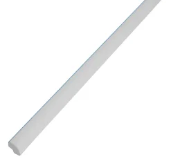 Diall Profilé de carrelage intérieur PVC auto-adhésif arrondi blanc L.250 x l. 1.7 x Ep. 0,7 cm- Profilé Carrelage