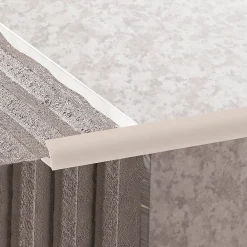 Diall Profilé de carrelage intérieur rond PVC crème lisse L.2,5m x l.2,65 cm x ep.6mm- Profilé Carrelage