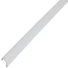 Diall Profilé de carrelage intérieur PVC auto-adhésif courbé blanc L.250 x l. 1.94 x Ep. 0,1 cm- Profilé Carrelage