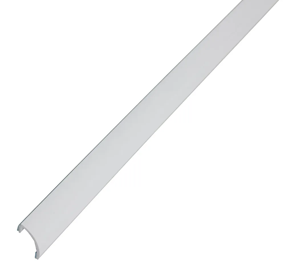 Diall Profilé de carrelage intérieur PVC auto-adhésif courbé blanc L.250 x l. 1.94 x Ep. 0,1 cm- Profilé Carrelage