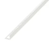 Diall Profilé de carrelage intérieur angle droit alu 22 mm x 2.5 m, ép.0,1 cm gris taupé- Profilé Carrelage
