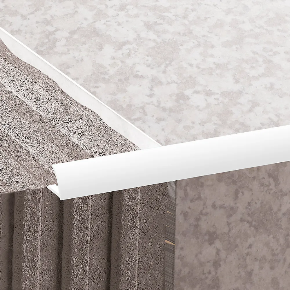Diall Profilé de carrelage intérieur rond PVC blanc lisse L.2,5m x l.3,1 cm x ep.12,5mm- Profilé Carrelage