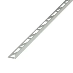 Diall Profilé Carrelage<Profilé de carrelage intérieur droit aluminium argent anodisé mat L.2,5m x l.2,2cm x ep.8mm
