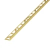 Diall Profilé Carrelage<Profilé de carrelage intérieur droit aluminium cuivre or L.2,5m x l.2,2cm x ep.8mm