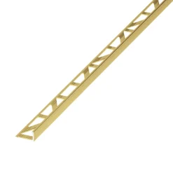 Diall Profilé Carrelage<Profilé de carrelage intérieur droit aluminium cuivre or L.2,5m x l.2,2cm x ep.8mm