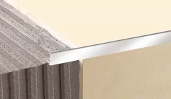 Diall Profilé de carrelage intérieur droit aluminium effet chromé poli L.2,5m x l.2,2cm x ep.10mm- Profilé Carrelage