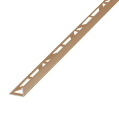 Diall Profilé Carrelage<Profilé de carrelage intérieur droit aluminium cuivre clair L.2,5m x l.2,2cm x ep.8mm