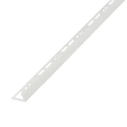 Diall Profilé Carrelage<Profilé de carrelage intérieur rond PVC blanc lisse L.2,5m x l.2,7 cm x ep.9mm