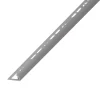 Diall Profilé de carrelage intérieur rond PVC gris lisse L.2,5m x l.2,7 cm x ep.9mm- Profilé Carrelage
