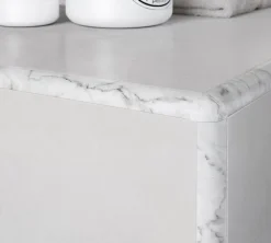 Diall Profilé Carrelage<Profilé de carrelage intérieur rond PVC blanc marbré lisse L.2,5m x l.2,7 cm x ep.9mm