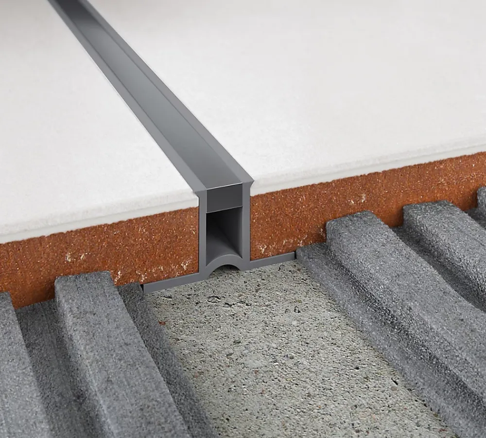 Diall Profilé Carrelage<Profilé de dilatation intérieur droit PVC gris lisse 23mmx250cm