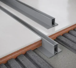 Diall Profilé Carrelage<Profilé de dilatation intérieur droit PVC gris lisse 23mmx250cm