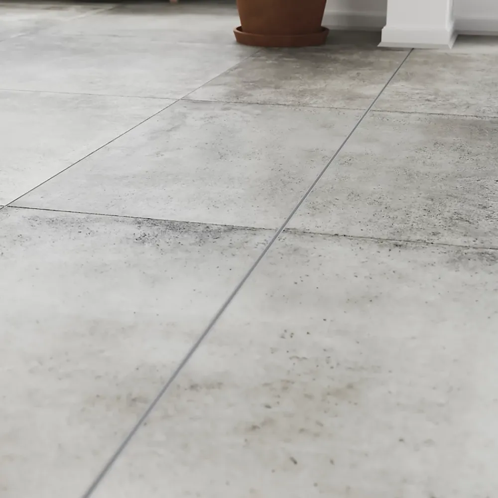 Diall Profilé Carrelage<Profilé de dilatation intérieur droit PVC gris lisse 23mmx250cm