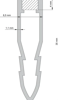 Diall Profilé Carrelage<Profilé de dilatation intérieur droit PVC gris lisse 8,5mmx250cm