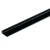 Profilé de finition alu noir pour dalles PVC Dumawall L. 260 x l.7 x H. 2 cm Ép 5 mm- Dalle Murale Pvc|Lambris Mural