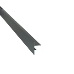 Jouplast Profilé de finition clipsable pour terrasse sur plots - - Gris anthracite - 70- Outils Parquet Et Sol Stratifié