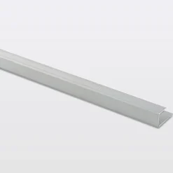 GoodHome Profilé De Rénovation Pour Sol<Profilé de finition en U en aluminium pour sol , décor métal mat 10,5 x 1 800 mm