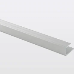 GoodHome Profilé de finition en U en aluminium pour sol , décor métal mat 15,5 x 930 mm- Profilé De Rénovation Pour Sol