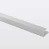 GoodHome Profilé De Rénovation Pour Sol<Profilé de finition en U en aluminium pour sol , décor métal mat 15,5 x 1 800 mm