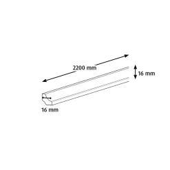 GoodHome Profilé de finition pour sol MDF Gris Good Home 220 x 1,6 cm décor 75- Moulure|Plinthe Pour Parquet Et Stratifié