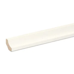 GoodHome Profilé de finition pour sol MDF Blanc 220 x 1,6 cm décor 10- Moulure|Plinthe Pour Parquet Et Stratifié