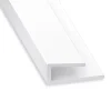 CQFD Profilé de finition PVC blanc 14 x 6 mm, L. 2 m- Accesoire Pour Volet