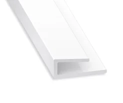 CQFD Profilé de finition PVC blanc 14 x 6 mm, L. 2 m- Accesoire Pour Volet