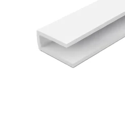 CQFD Profilé de finition PVC blanc 14 x 6 mm, L. 2 m- Accesoire Pour Volet
