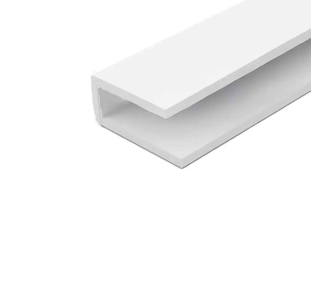 CQFD Profilé de finition PVC blanc 14 x 6 mm, L. 2 m- Accesoire Pour Volet