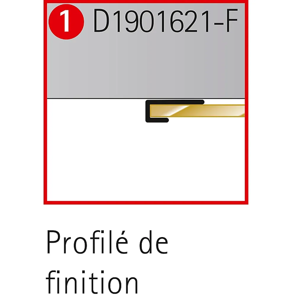 Schulte Panneau Mural De Salle De Bains<Profilé de fintion pour panneaux muraux DécoDesign, blanc