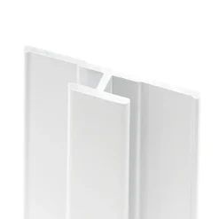 Schulte Panneau Mural De Salle De Bains<Profilé de jonction H.255 x 3,3 cm, aluminium, blanc brillant, Deco Design