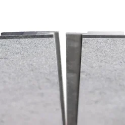 Schulte Profilé de jonction invisible H.255 x 3,3 cm, aluminium, argent, Deco Design vendu par 2- Panneau Mural De Salle De Bains