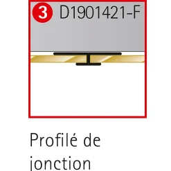 Schulte Panneau Mural De Salle De Bains<Profilé de jonction pour panneaux muraux DécoDesign, alu argenté