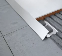Diall Profilé Carrelage<Profilé de rattrapage extérieur droit aluminium brut argent lisse 32mmx100cm