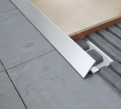 Diall Profilé Carrelage<Profilé de rattrapage extérieur droit aluminium brut argent lisse 32mmx100cm