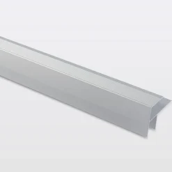 GoodHome Profilé De Rénovation De Marche<Profilé de rénovation de marche en aluminium décor métal mat 16 x 25 x 1800 mm