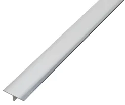 Diall Profilé de transition intérieur droit aluminium effet chromé poli L.2,5m x l.2,6cm x ep.11mm- Profilé Carrelage