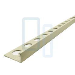 Lux Mosaic Profilé Carrelage<Profilé MAT BEIGE CLAIR INT/EXT décoratif pour Carrelage Mural. Aluminium Laqué L.2,60m x 9,5mm. Luxury Beige