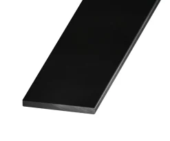 CQFD Profilé plat aluminium laqué noir 20 x 2 mm, L. 2,5 m- Accesoire Pour Volet
