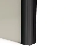 Homewell Poignée De Porte<Profilé poignée alu Styldoor pour portes de placard coulissant d'ép. 19mm, laqué noir, longueur 2.55m