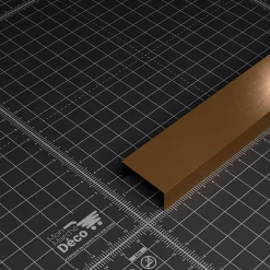 Mon Marché Déco Profilé U Décoratif pour Panneau Tasseau Bois - Cuivré - 20 cm- Panneau Tasseau Bois