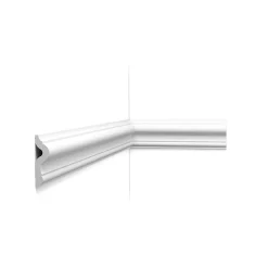 Orac Decor Moulure Et Rosace De Plafond<PX202 Cimaise murale - 7,5x2,0x200cm (h x p x L) - moulure décorative polymère Pack 2 pièces