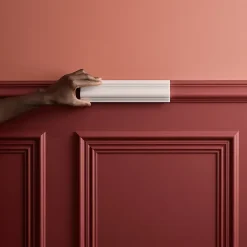 Orac Decor Moulure Et Rosace De Plafond<PX202 Cimaise murale - 7,5x2,0x200cm (h x p x L) - moulure décorative polymère Pack 2 pièces
