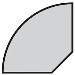 Panneau Décoratif En Bois|Moulure<Quart de rond en MDF Ninna couleur vert Ep.14mm L.2,44m