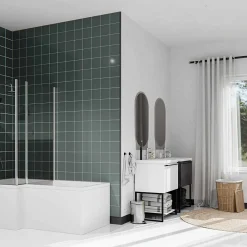 Tecnoprofils Panneau Mural De Salle De Bains<Quart de Rond PVC Cellulaire - Longueur 2.50 m - Lot de 5 - Anthracite