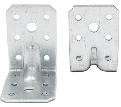 Domax Équerre de charpente KPL 12/20, acier galvanisé à chaud, 50 x 50 x 35 x 2 mm, lot de 20- Bois De Charpente