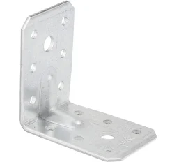 Domax Équerre de charpente KPL 12/20, acier galvanisé à chaud, 50 x 50 x 35 x 2 mm, lot de 20- Bois De Charpente