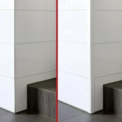 Quest Cornière PVC 20x10 mm de protection et de décoration, baguette d'angle de finition, profilé L, KT, rigide, blanc, 200 cm- Plinthe Pour Sol En Vinyle Et Pvc