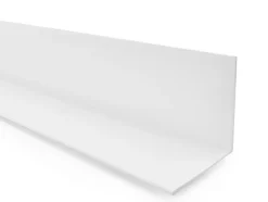 Quest Cornière PVC 20x10 mm de protection et de décoration, baguette d'angle de finition, profilé L, KT, rigide, blanc, 200 cm- Plinthe Pour Sol En Vinyle Et Pvc