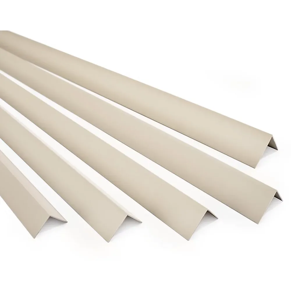 Quest Plinthe Pour Sol En Vinyle Et Pvc<Cornière PVC 20x10 mm de protection et de décoration, baguette d'angle de finition, profilé L, KT, rigide, beige, 200 cm